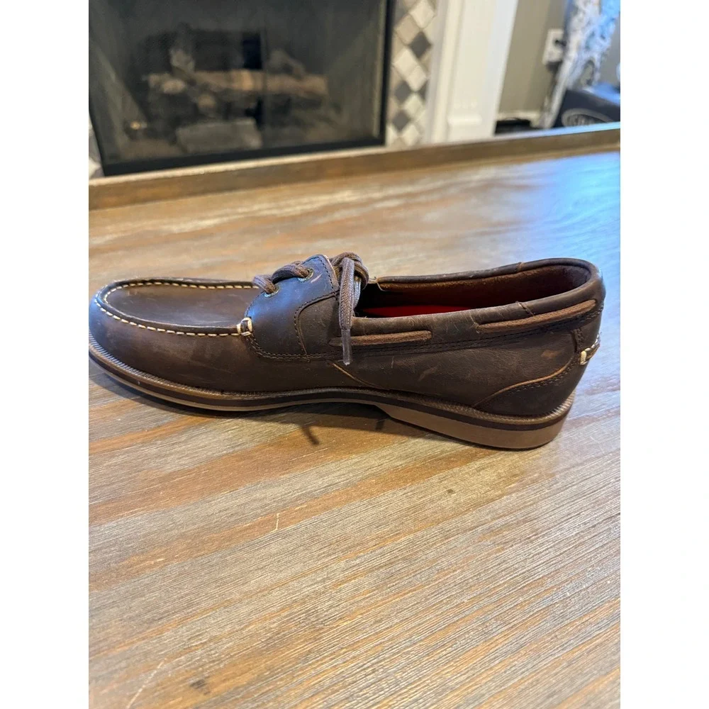 Rockport Southport Boat Shoe Men's 8 Brown Leather NWOB Classic Casual‎ Comfort